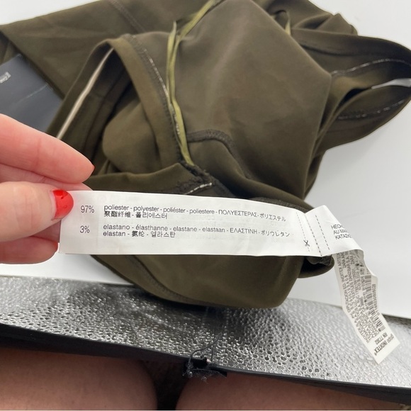 NWT ZARA Chocolate Brown Stretch Scoop Back Minimals Neutral Bodycon Midi Dress - Picture 6 of 12